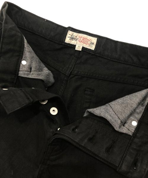 stussy（ステューシー）stussy (ステューシー) OVERDYED CLASSIC JEANS　（オーバーダイ　クラシック　ジーンズ） ブラック サイズ:30の古着・服飾アイテム