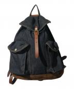 RRLダブルアールエル）の古着「デニムバックパック」｜ネイビー