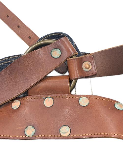 RRL（ダブルアールエル）RRL (ダブルアールエル) デニムバックパック ネイビーの古着・服飾アイテム