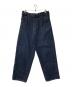 COMOLI（コモリ）の古着「ベルテッドデニムパンツ」｜インディゴ