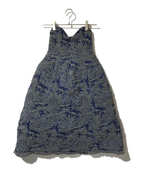 TOGA ARCHIVES（トーガアーカイブス）TOGA ARCHIVES (トーガアーカイブス) Lame jacquard knit bustier ブルー サイズ:13 未使用品の古着・服飾アイテム