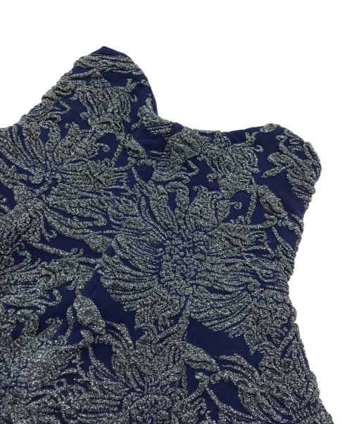 TOGA ARCHIVES（トーガアーカイブス）TOGA ARCHIVES (トーガアーカイブス) Lame jacquard knit bustier ブルー サイズ:13 未使用品の古着・服飾アイテム
