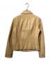 BURBERRY BLUE LABEL (バーバリーロンドンブルーレーベル) ラムレザージャケット ベージュ サイズ:38：8000円