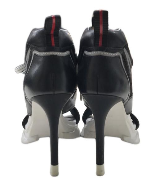 ASH（アッシュ）ASH (アッシュ) ハイブリッドサンダル ホワイト×ブラック サイズ:23cmの古着・服飾アイテム