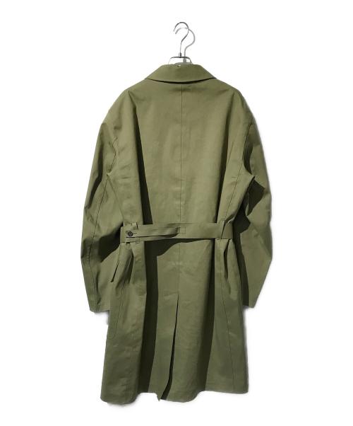 MARGARET HOWELL（マーガレットハウエル）MARGARET HOWELL (マーガレットハウエル) MACKINTOSH (マッキントッシュ) ゴム引き ステンカラー コート グリーン サイズ:Lの古着・服飾アイテム