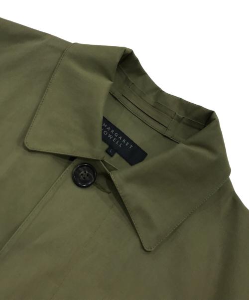 MARGARET HOWELL（マーガレットハウエル）MARGARET HOWELL (マーガレットハウエル) MACKINTOSH (マッキントッシュ) ゴム引き ステンカラー コート グリーン サイズ:Lの古着・服飾アイテム