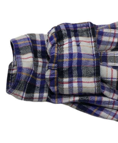 C.P COMPANY（シーピーカンパニー）C.P COMPANY (シーピーカンパニー) ネルシャツ パープル サイズ:Lの古着・服飾アイテム