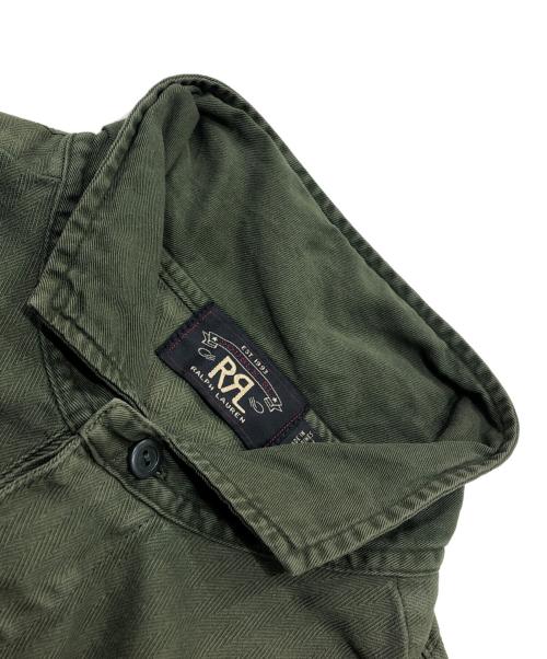 RRL（ダブルアールエル）RRL (ダブルアールエル) プルオーバーシャツ オリーブ サイズ:Lの古着・服飾アイテム