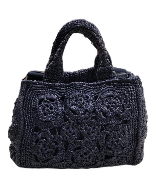 PRADA（プラダ）PRADA (プラダ) 2WAYショルダーバッグ/カナパ ネイビーの古着・服飾アイテム