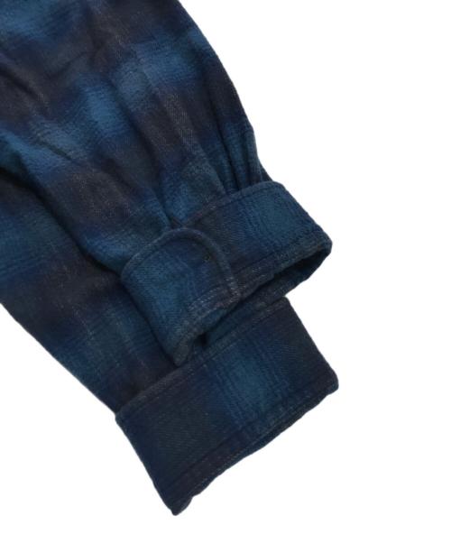 KEBOZ（ケボズ）KEBOZ (ケボズ) オンブレチェックシャツ ブルー サイズ:Lの古着・服飾アイテム