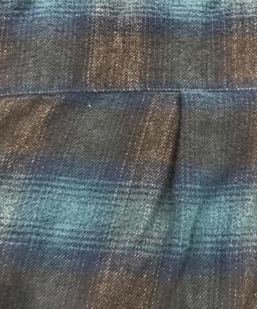 KEBOZ（ケボズ）KEBOZ (ケボズ) オンブレチェックシャツ ブルー サイズ:Lの古着・服飾アイテム