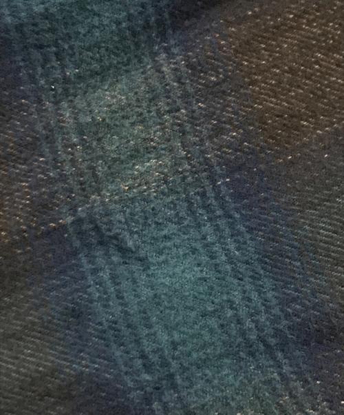 KEBOZ（ケボズ）KEBOZ (ケボズ) オンブレチェックシャツ ブルー サイズ:Lの古着・服飾アイテム