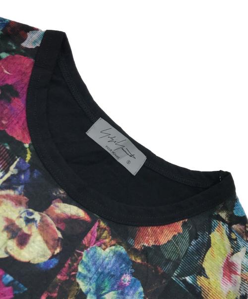 Yohji Yamamoto pour homme（ヨウジヤマモト プールオム）Yohji Yamamoto pour homme (ヨウジヤマモト プールオム) 花図鑑切替カットソー ブラック サイズ:3の古着・服飾アイテム