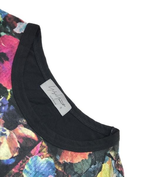 Yohji Yamamoto pour homme（ヨウジヤマモト プールオム）Yohji Yamamoto pour homme (ヨウジヤマモト プールオム) 花図鑑切替カットソー ブラック サイズ:3の古着・服飾アイテム