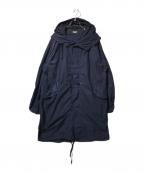 COMOLIコモリ）の古着「タイプライターフードコート」｜ネイビー