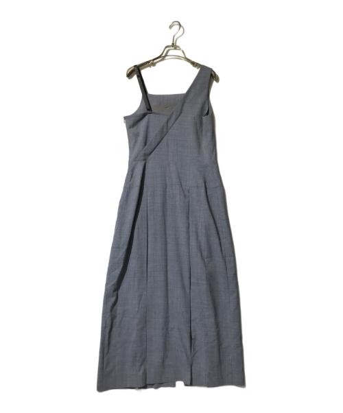 IHNN（イン）IHNN (イン) SUMMER WOOL ASSYMETRY DRESS ネイビー サイズ:36の古着・服飾アイテム