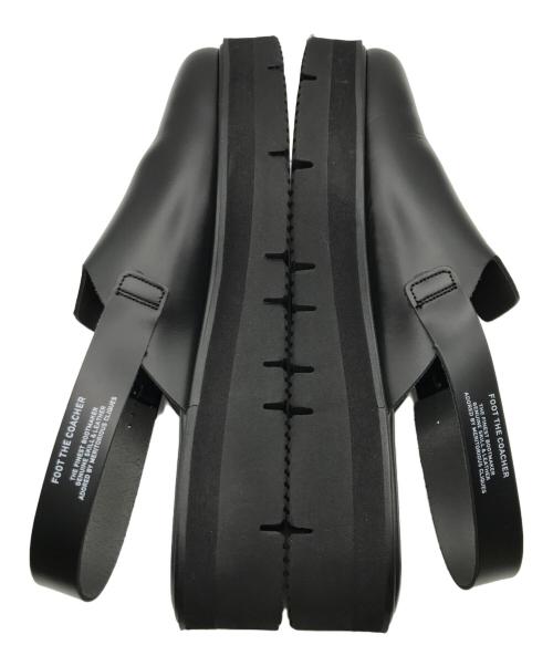 foot the coacher（フットザコーチャー）foot the coacher (フットザコーチャー) 厚底レザーサンダル ブラック サイズ:25.5の古着・服飾アイテム