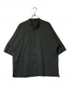 HOMME PLISSE ISSEY MIYAKEオム プリッセ イッセイ ミヤケ）の古着「リネンブレンドSSシャツ」｜オリーブ