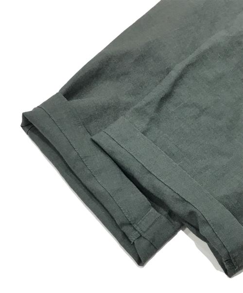 HOMME PLISSE ISSEY MIYAKE（オム プリッセ イッセイ ミヤケ）HOMME PLISSE ISSEY MIYAKE (オム プリッセ イッセイ ミヤケ) リネンブレンドSSシャツ オリーブ サイズ:3の古着・服飾アイテム