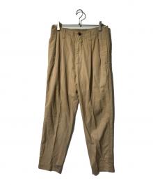 ISSEY MIYAKE MEN（イッセイミヤケメン）の古着「Tuck Trouser Pants」｜ベージュ