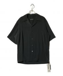 LAD MUSICIAN（ラッドミュージシャン）の古着「DECHINE OPEN COLLAR SHORT SLEEVE SHIRT」｜ブラック