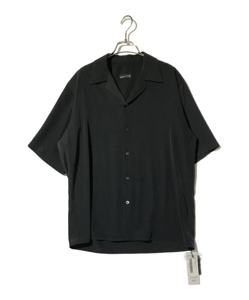 LAD MUSICIAN（ラッドミュージシャン）LAD MUSICIAN (ラッドミュージシャン) DECHINE OPEN COLLAR SHORT SLEEVE SHIRT ブラック サイズ:44の古着・服飾アイテム
