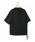 LAD MUSICIAN（ラッドミュージシャン）の古着「DECHINE OPEN COLLAR SHORT SLEEVE SHIRT」｜ブラック