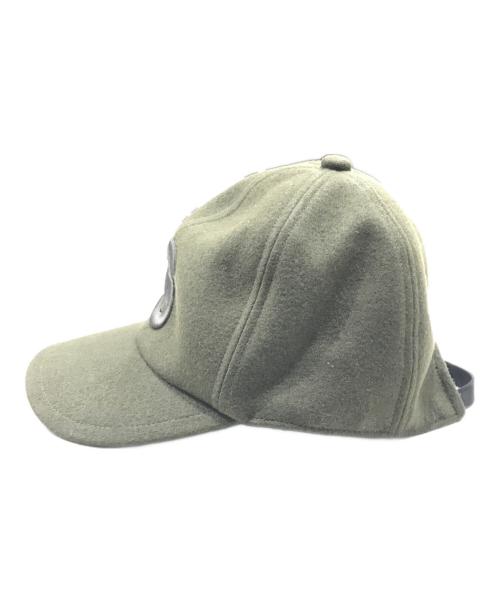 sacai（サカイ）sacai (サカイ) Sロゴ ウールメルトン 6パネル キャップ カーキの古着・服飾アイテム