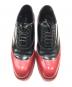PRADA (プラダ) バイカラーラバーソールシューズ レッド×ブラック サイズ:38：45000円