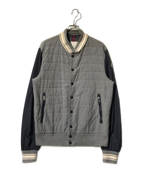 MONCLER（モンクレール）MONCLER (モンクレール) 切替ダウンジャケット グレー サイズ:2の古着・服飾アイテム
