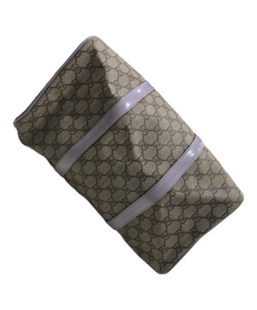 GUCCI（グッチ）GUCCI (グッチ) GGスプリームボストンバッグ ラベンダー×ベージュの古着・服飾アイテム