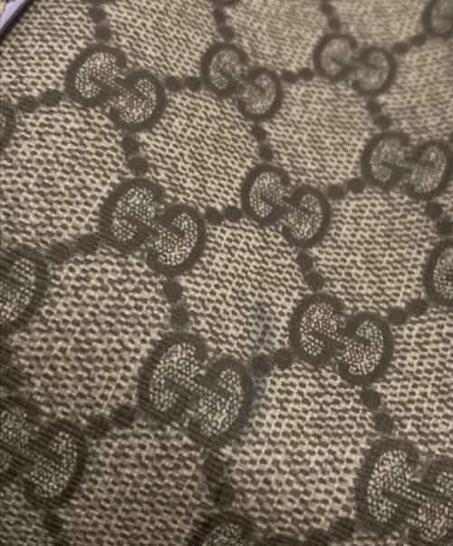 GUCCI（グッチ）GUCCI (グッチ) GGスプリームボストンバッグ ラベンダー×ベージュの古着・服飾アイテム