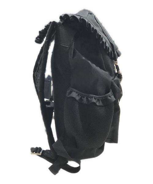 merry jenny（メリージェニー）merry jenny (メリージェニー) フリルリュック ブラックの古着・服飾アイテム