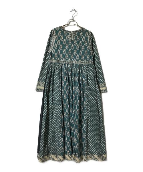 freada（フリーダ）freada (フリーダ) 総柄コットンワンピース グリーン サイズ:FREEの古着・服飾アイテム