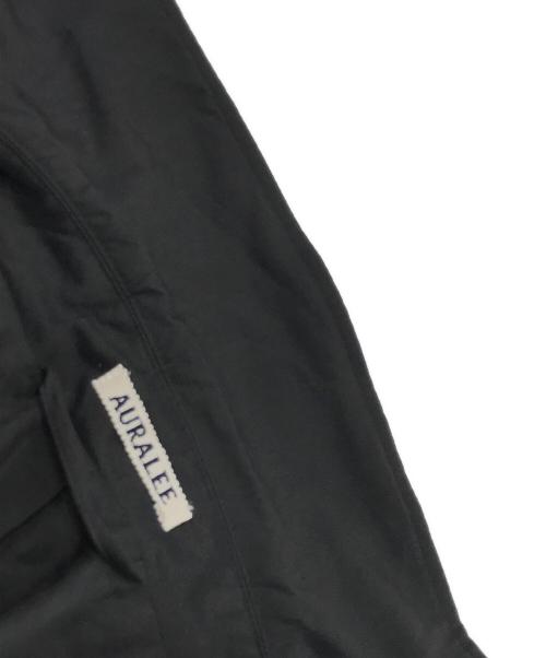 AURALEE（オーラリー）AURALEE (オーラリー) WASHED FINX CUPRO TWILL LONG COAT ブラック サイズ:1の古着・服飾アイテム