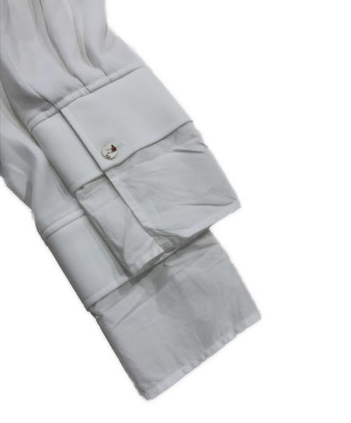 ENFOLD（エンフォルド）ENFOLD (エンフォルド) LAYERED-CUFF BLOUSE ホワイト サイズ:38の古着・服飾アイテム