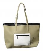 LACOSTEラコステ）の古着「アンナシーズナル リバーシブルトートバッグ」｜ホワイト×カーキ