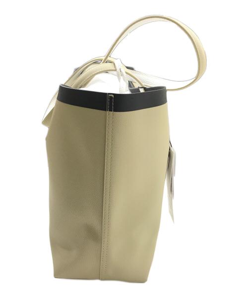 LACOSTE（ラコステ）LACOSTE (ラコステ) アンナシーズナル リバーシブルトートバッグ ホワイト×カーキの古着・服飾アイテム