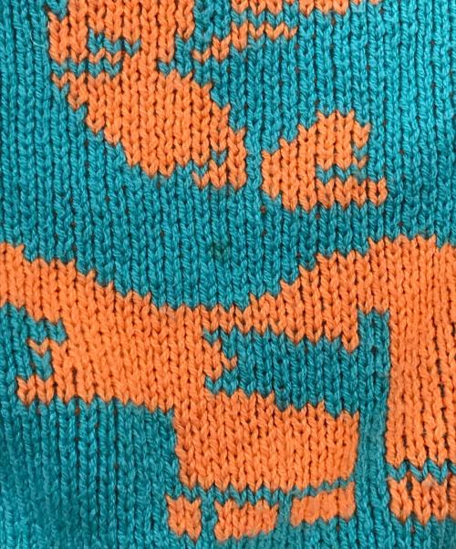 KEBOZ（ケボズ）KEBOZ (ケボズ) ALL GOOD STORE NICE SWEATER グリーン サイズ:Ｍの古着・服飾アイテム