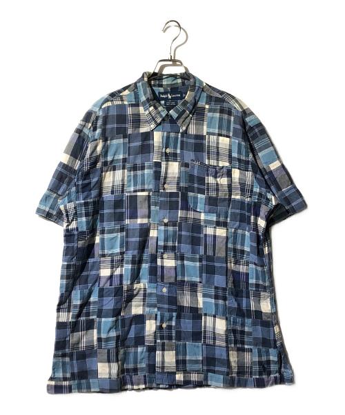 RALPH LAUREN（ラルフローレン）RALPH LAUREN (ラルフローレン) パッチワークシャツ ブルー サイズ:Lの古着・服飾アイテム