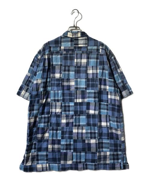 RALPH LAUREN（ラルフローレン）RALPH LAUREN (ラルフローレン) パッチワークシャツ ブルー サイズ:Lの古着・服飾アイテム