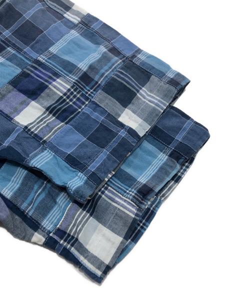 RALPH LAUREN（ラルフローレン）RALPH LAUREN (ラルフローレン) パッチワークシャツ ブルー サイズ:Lの古着・服飾アイテム