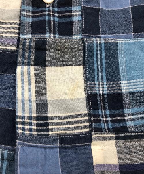 RALPH LAUREN（ラルフローレン）RALPH LAUREN (ラルフローレン) パッチワークシャツ ブルー サイズ:Lの古着・服飾アイテム