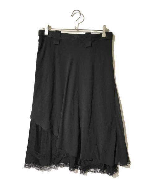 DIESEL（ディーゼル）DIESEL (ディーゼル) デザインスカート ブラック サイズ:ｘｓの古着・服飾アイテム