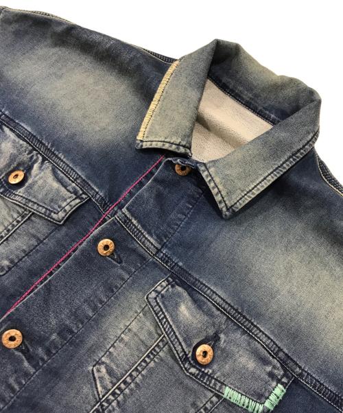 DIESEL（ディーゼル）DIESEL (ディーゼル) BABUK-NE デニムジャケット インディゴ サイズ:ＸＳの古着・服飾アイテム