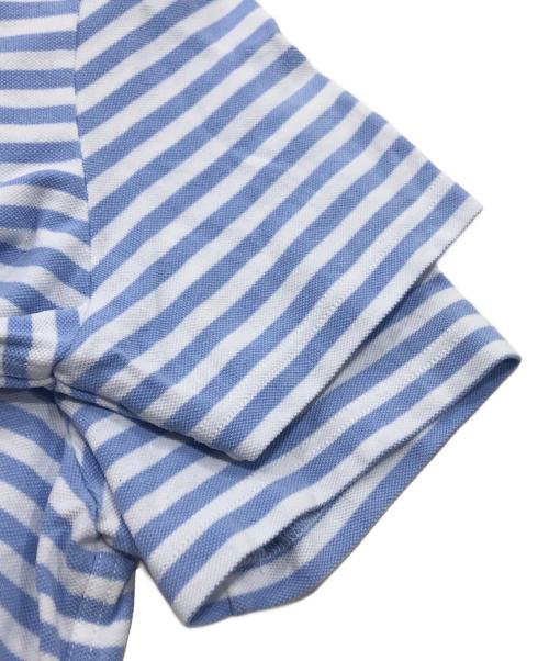 A.P.C.（アーペーセー）A.P.C. (アーペーセー) LACOSTE (ラコステ) ボーダーポロシャツ ブルー サイズ:Mの古着・服飾アイテム