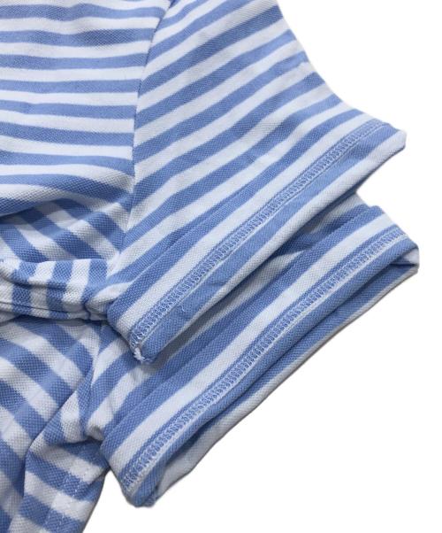 A.P.C.（アーペーセー）A.P.C. (アーペーセー) LACOSTE (ラコステ) ボーダーポロシャツ ブルー サイズ:Mの古着・服飾アイテム