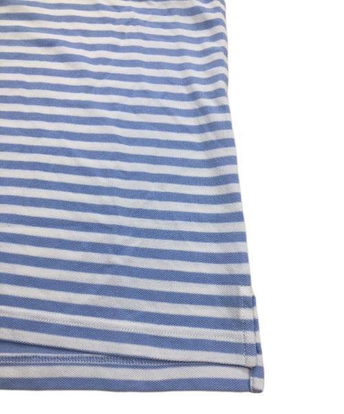 A.P.C.（アーペーセー）A.P.C. (アーペーセー) LACOSTE (ラコステ) ボーダーポロシャツ ブルー サイズ:Mの古着・服飾アイテム