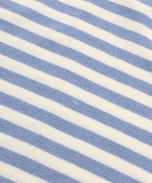 A.P.C.（アーペーセー）A.P.C. (アーペーセー) LACOSTE (ラコステ) ボーダーポロシャツ ブルー サイズ:Mの古着・服飾アイテム