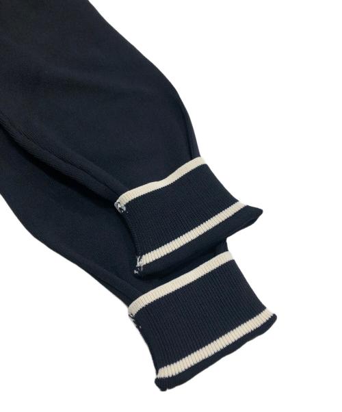 allureville（アルアバイル）allureville (アルアバイル) 配色ポケットクルーカーディガン ベージュ×ブラック サイズ:2の古着・服飾アイテム